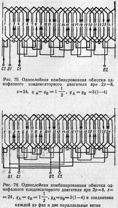 Схема обмотки на 220. Схема соединения обмотки статора асинхронного двигателя.