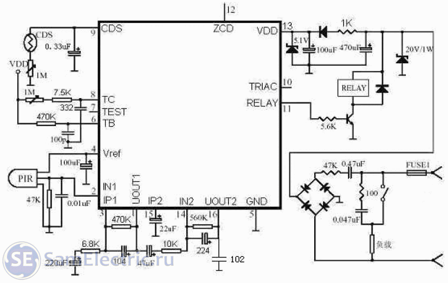 Mb 010 2 схема датчик движения sck098